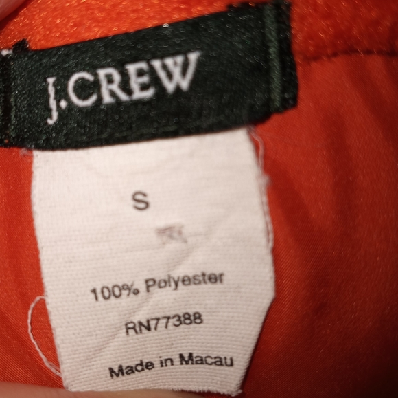 J. Crew Polartec Fleece Vest Orange & Pink Trim Zip Front Size Small - Picture 4 of 7